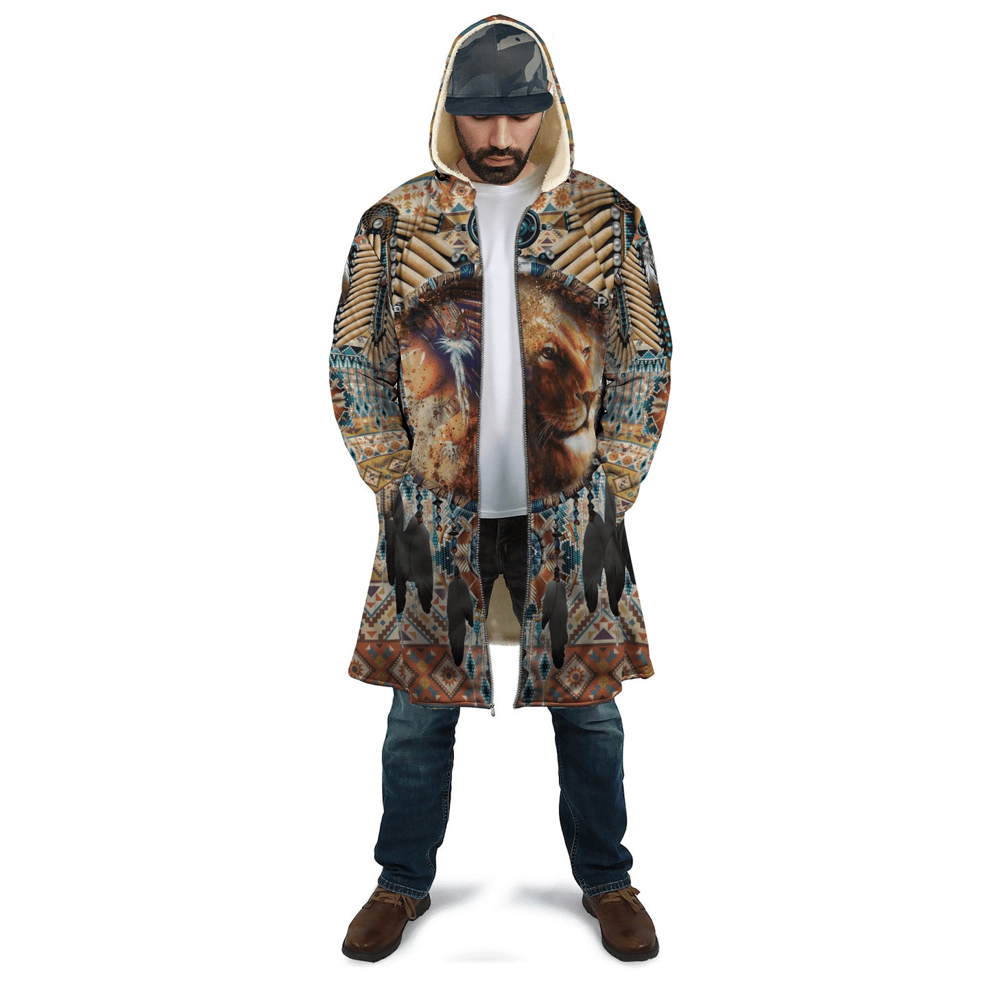 Lion Native American 3D All Over Printed Unisex Shirts