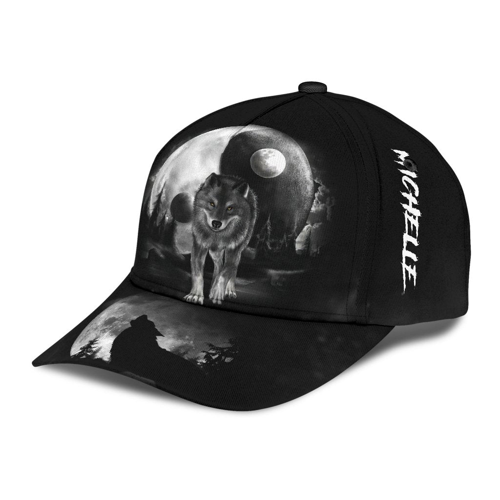 Custom Name Wolf Classic Cap