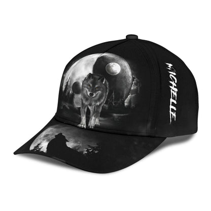 Custom Name Wolf Classic Cap