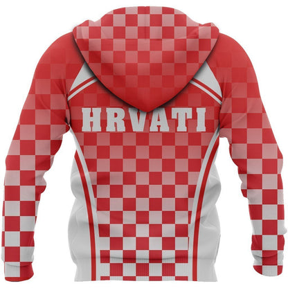 Croatia Zipper Hoodie - S. Style J9-Apparel-Khanh Arts-Hoodie-S-Vibe Cosy™
