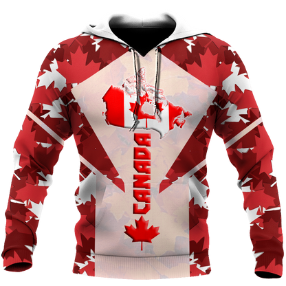 Canada 3dall over printed maple leaf generation-Apparel-PL8386-Hoodie-S-Vibe Cosy™