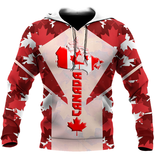 Canada 3dall over printed maple leaf generation-Apparel-PL8386-Hoodie-S-Vibe Cosy™