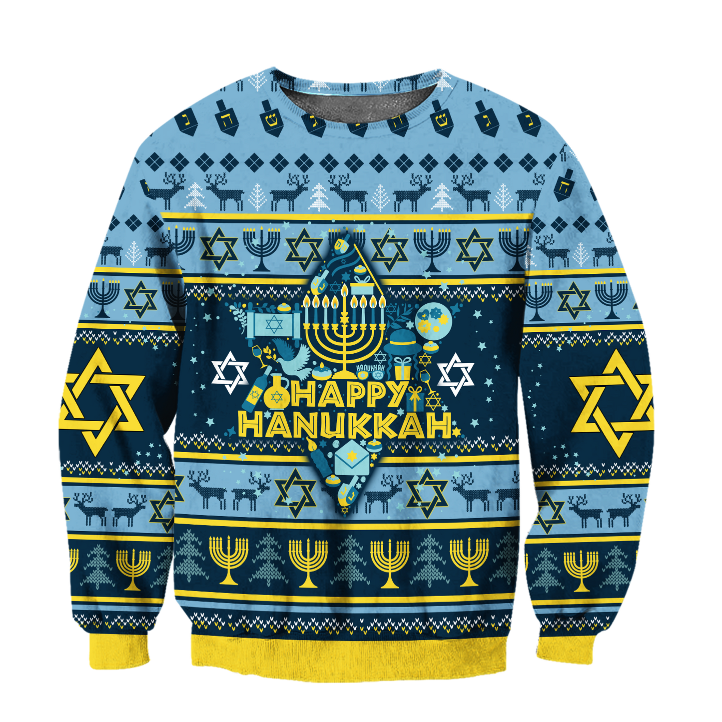 Premium All Over Printed Happy Hanukkah Shirts MEI
