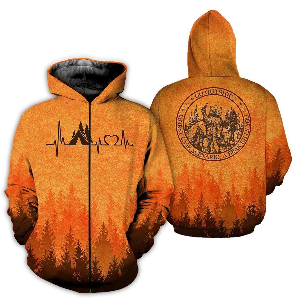 Campfire Beer Camping 3D All Over Printed Clothes CP11-Apparel-NNK-Zipped Hoodie-S-Vibe Cosy™