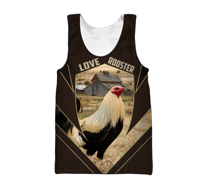 Premium Rooster 3D All Over Printed Unisex Shirts