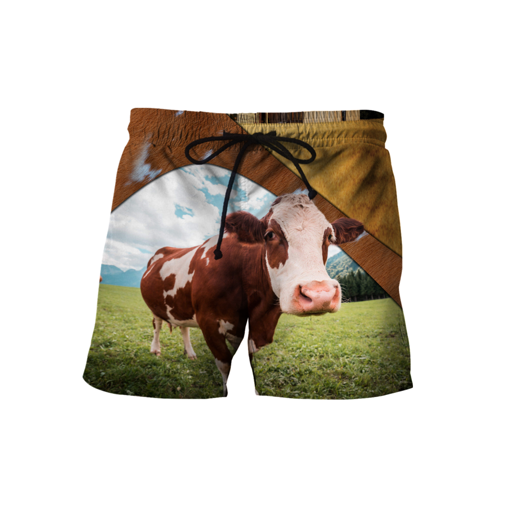 Lovely Cow 3D All Over Printed Shirts For Men And Woman