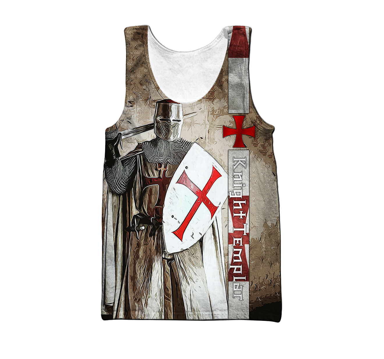 Premium Knight Templar Shield And Sword All Over Printed Shirts For Men And Women MEI