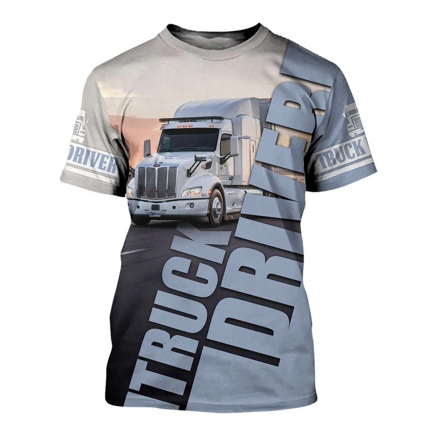 LOVE TRUCK 3D ALL OVER PRINTED SHIRTS AND SHORT FOR MAN AND WOMEN PL12032008-Apparel-PL8386-T-Shirt-S-Vibe Cosy™