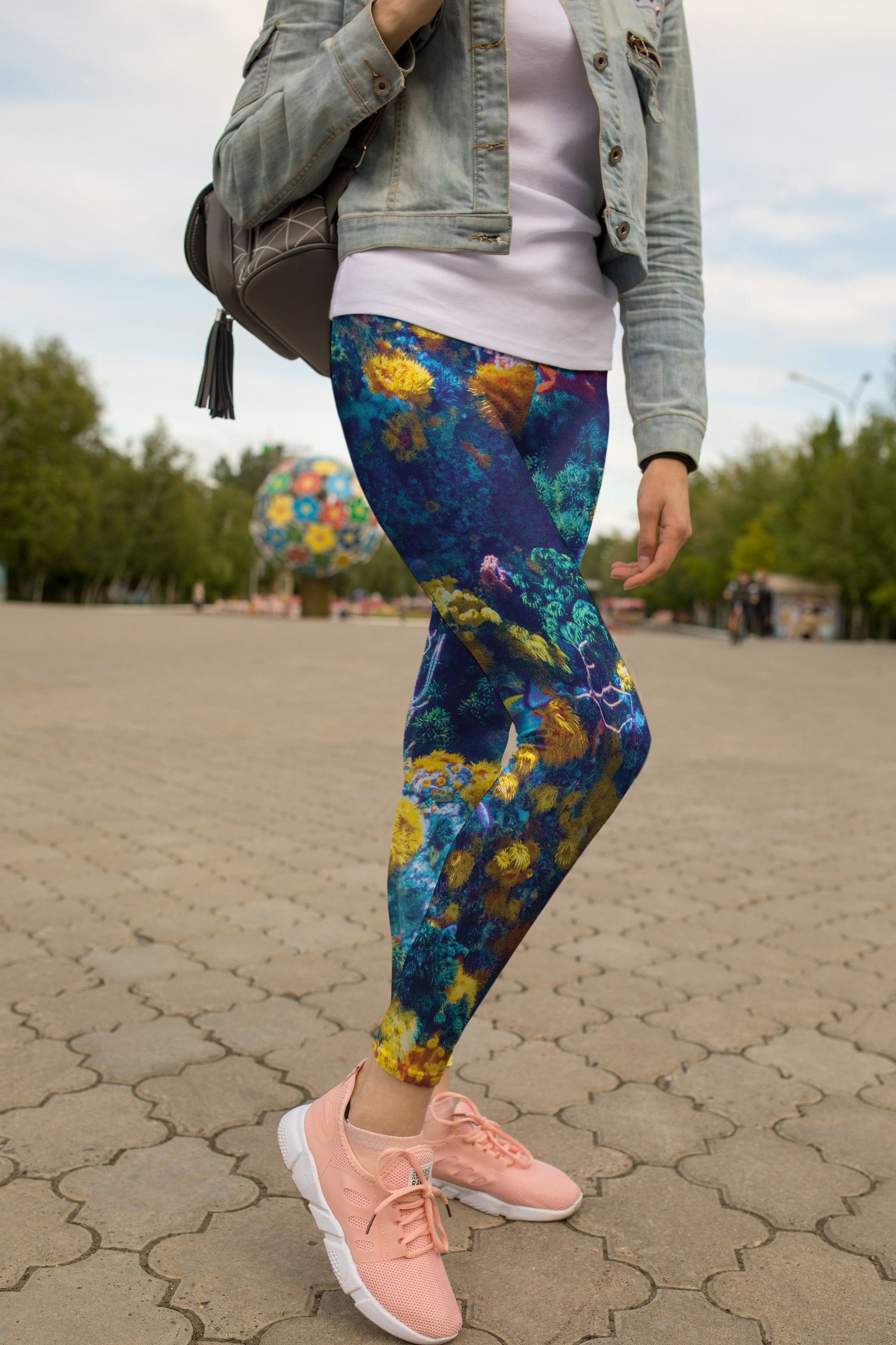 3D All Over Print Season Coral Legging-Apparel-Khanh Arts-Legging-S-Vibe Cosy™