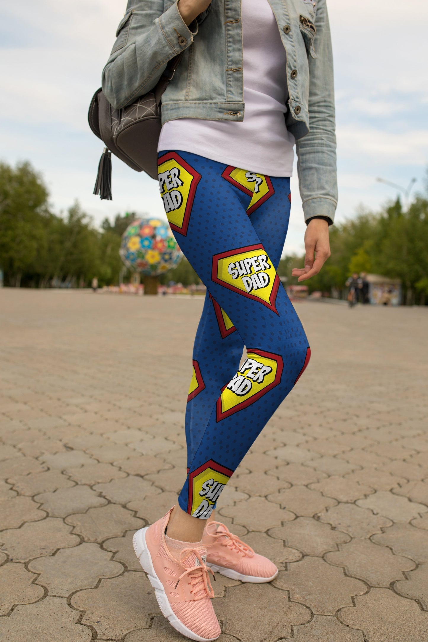 3D All Over Print Super Dad Legging-Apparel-Khanh Arts-Legging-S-Vibe Cosy™
