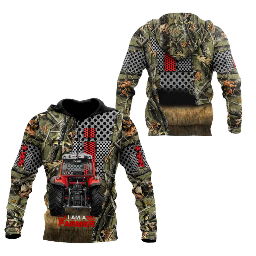 All Over Printed Farmer Tractor Hoodie MEI