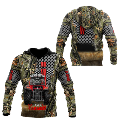 All Over Printed Farmer Tractor Hoodie MEI