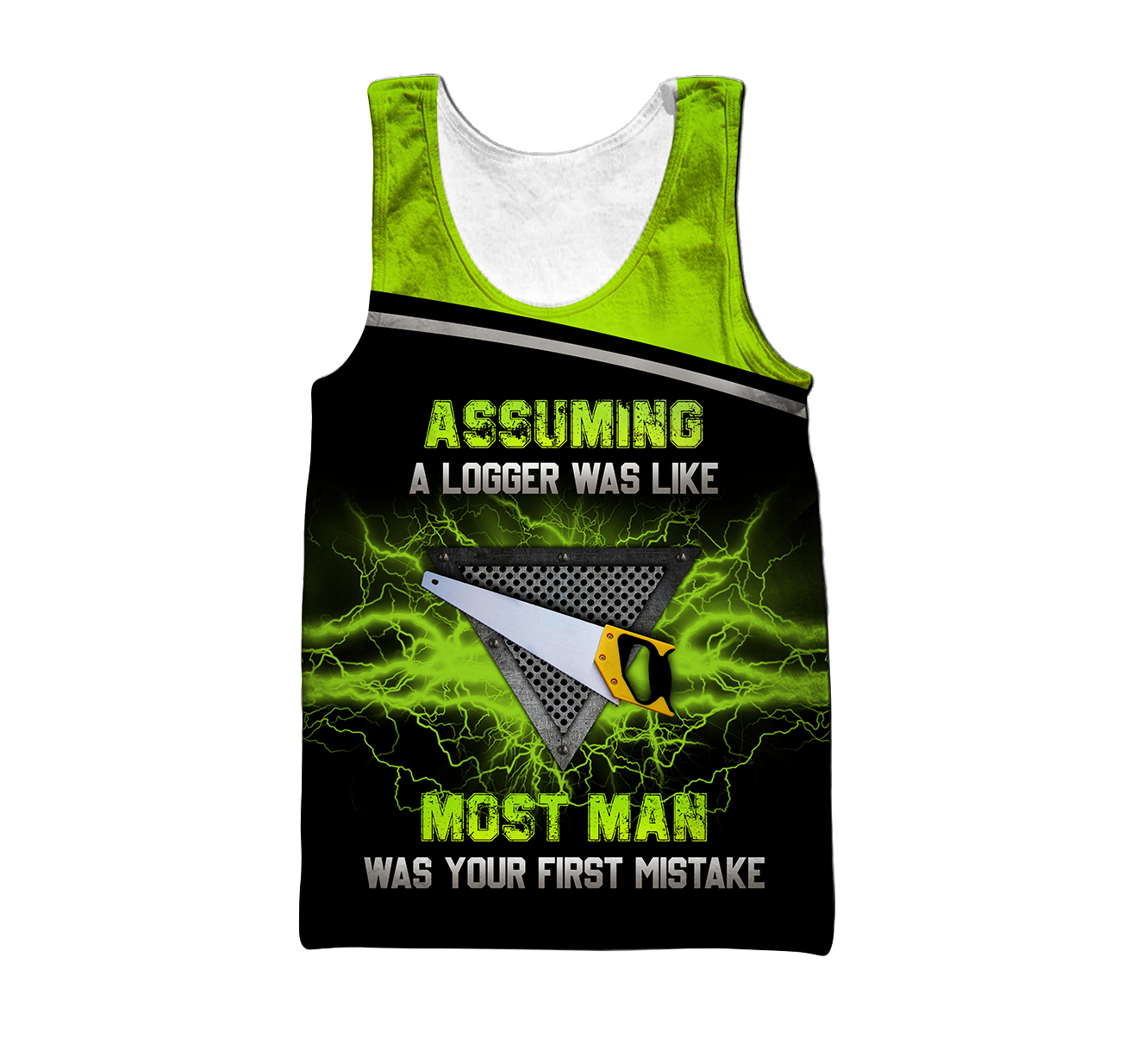 Logger Chainsaw Blight Green Unisex shirts DA13102002
