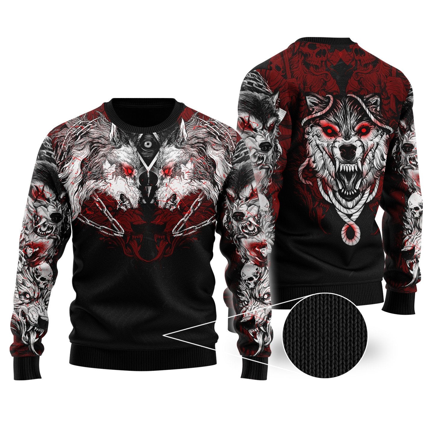 Wolf Tattoo 3D All Over Printed Unisex Shirt No 05