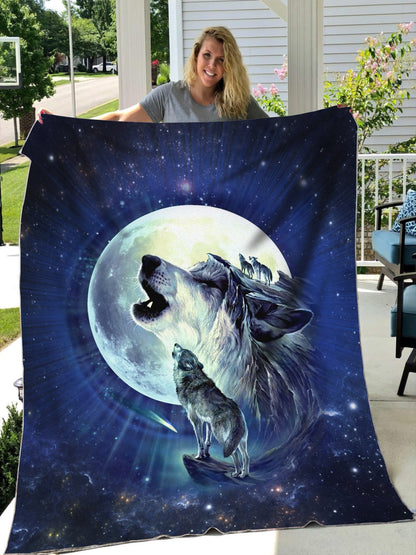 Wolf 3D All Over Printed Blanket