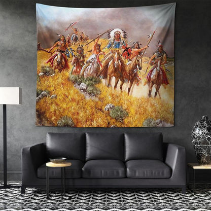 Native American 3D All Over Printed Tapestry