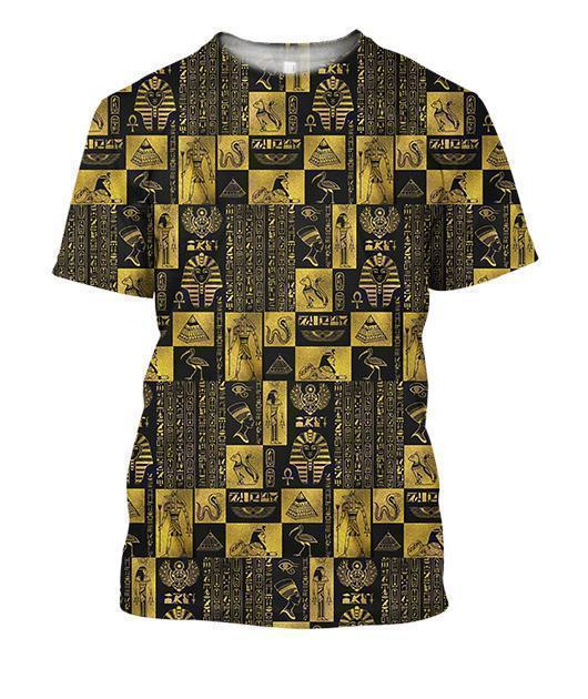 All Over Printed Egyptian God And Symbols-Apparel-MP-T-Shirt-S-Vibe Cosy™