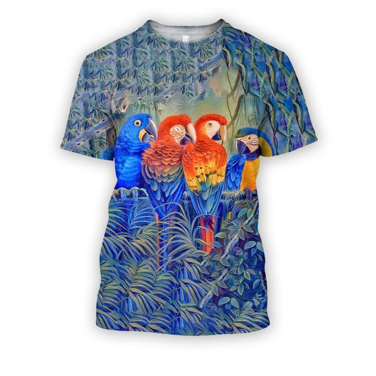 3D Printed Parrot Clothes-Apparel-PHL-T-Shirt-S-Vibe Cosy™