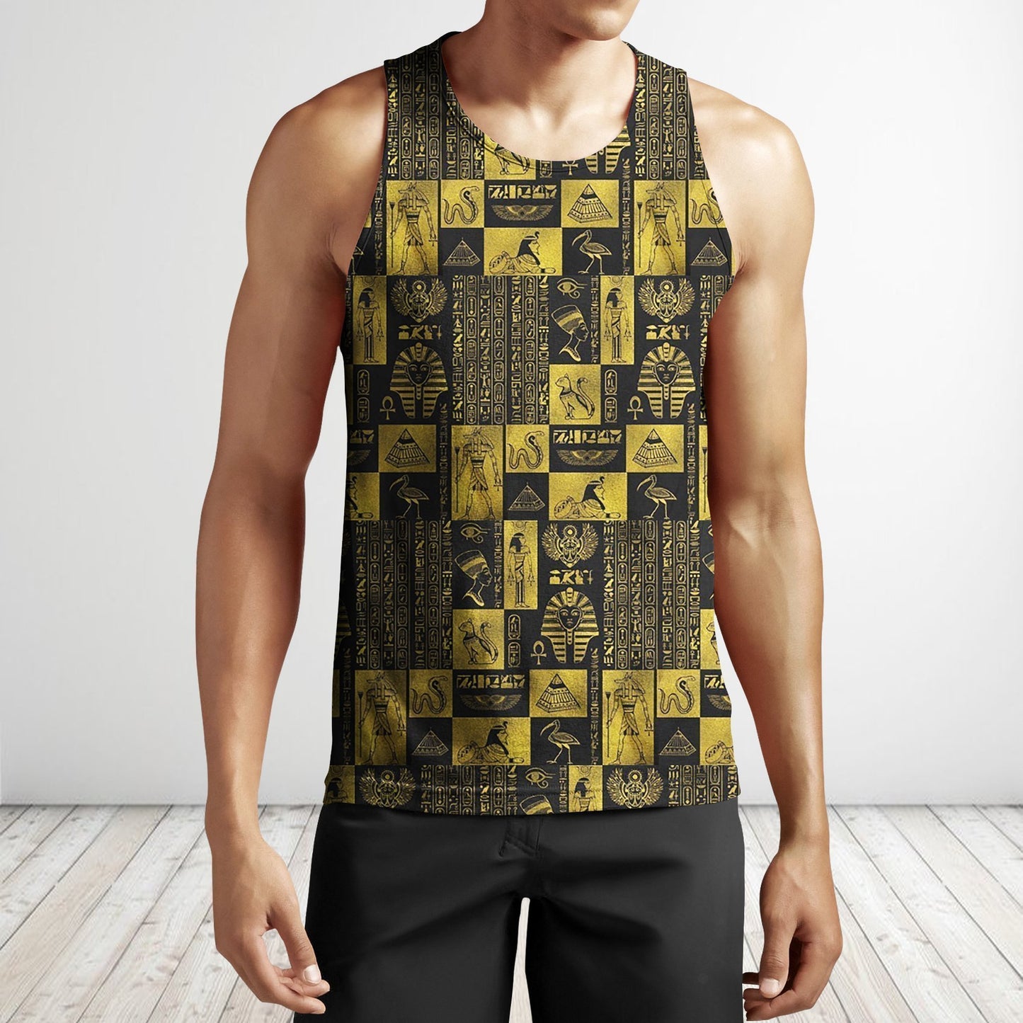 All Over Printed Egyptian God And Symbols-Apparel-MP-Tank top-L-Vibe Cosy™