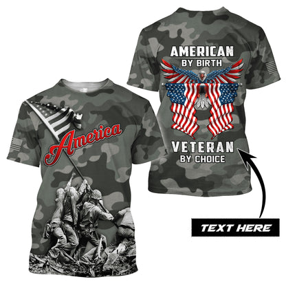 Customized Name American 3D All Over Printed Unisex Shirts