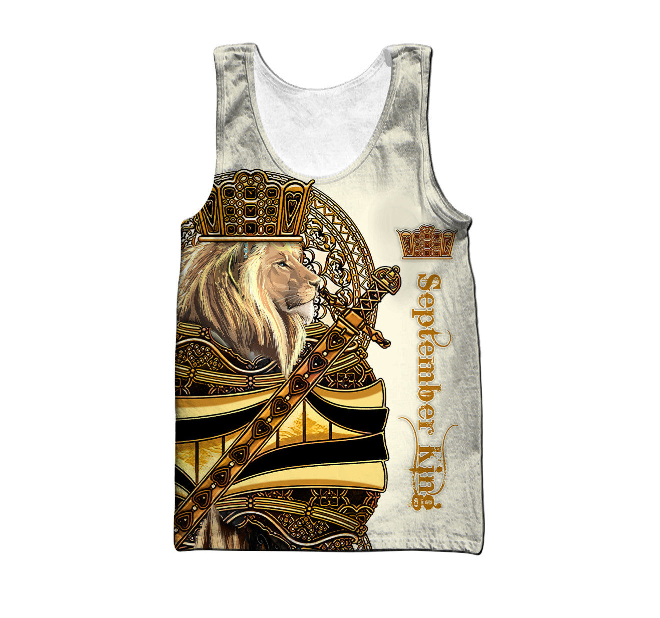 September King Lion 3D All Over Printed Unisex Shirts