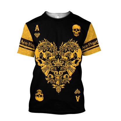 Ace Heart 3D All Over Printed Unisex Shirts