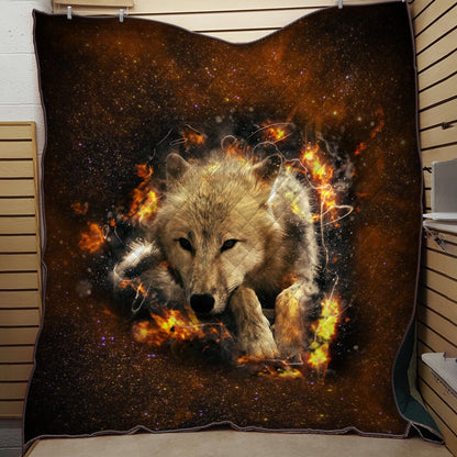 Wolf 3D All Over Printed Blanket