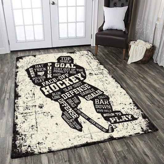 All Over Printed RECTANGLE HOCKEY GIFT AREA RUG XT 23022113.CXT