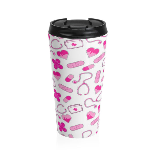 Nurse Style Stainless Steel Travel Mug-Mug-Printify-Travel Mug-Vibe Cosy™