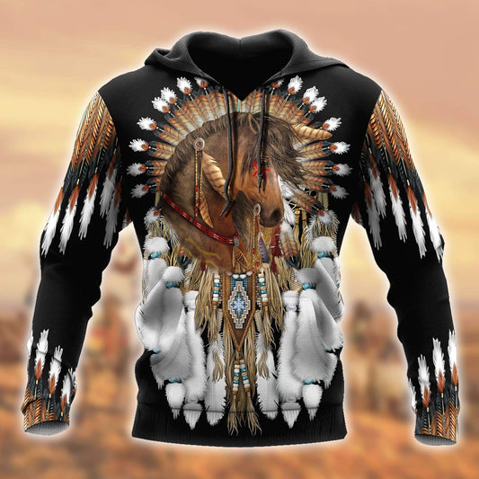 Horse Native American Pride 3D All Over Printed Unisex Shirt