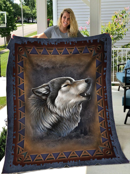 Wolf 3D All Over Printed Blanket