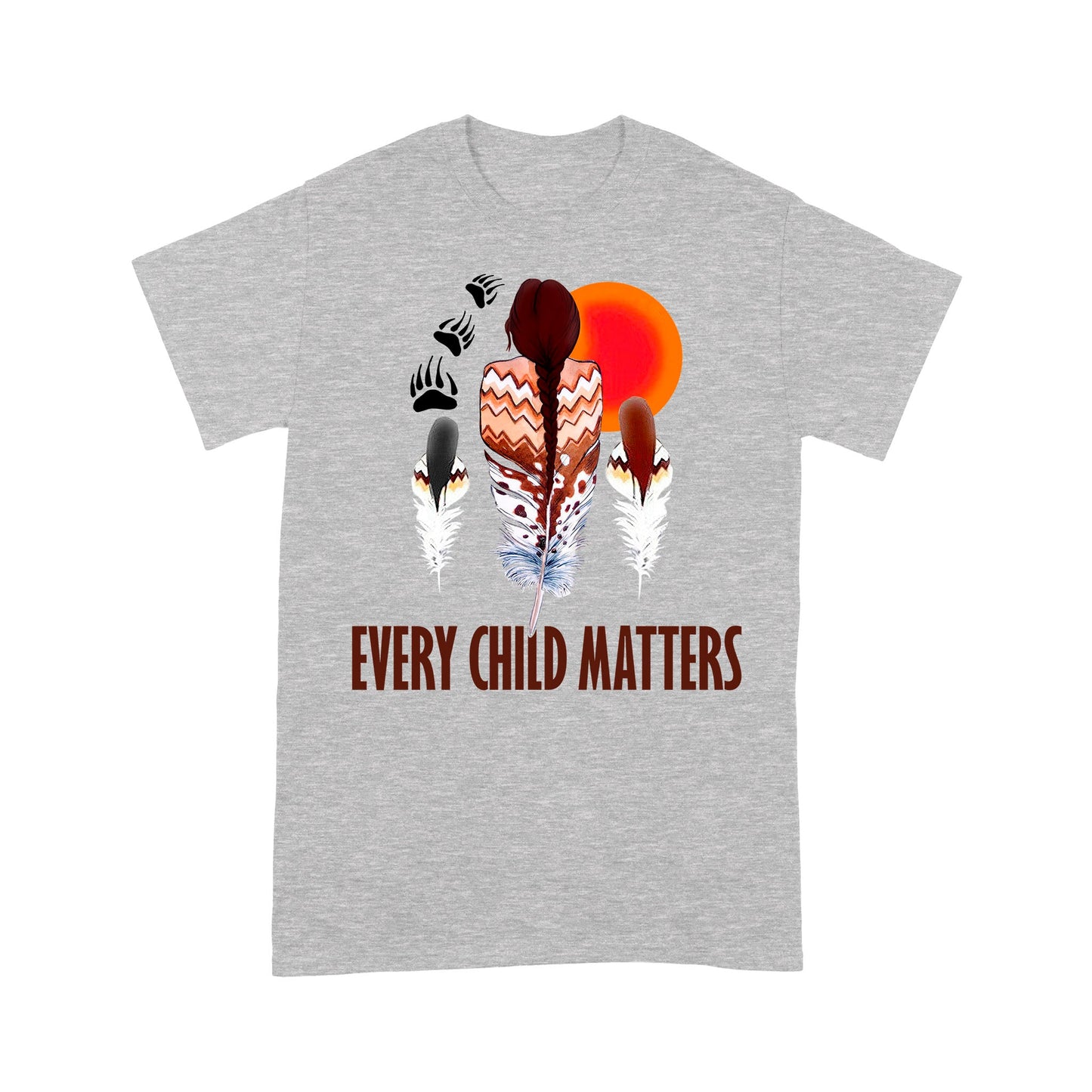 Vibecosy Every Child Matters Native American T-Shirt VP24012207