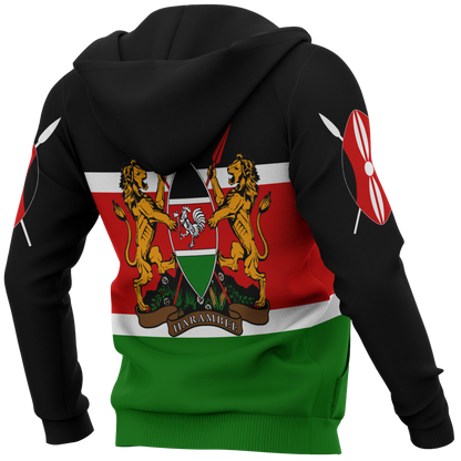 Kenya Map 3D All Over Printed Shirts for Men and Women TT0069-Apparel-TT-Hoodie-S-Vibe Cosy™