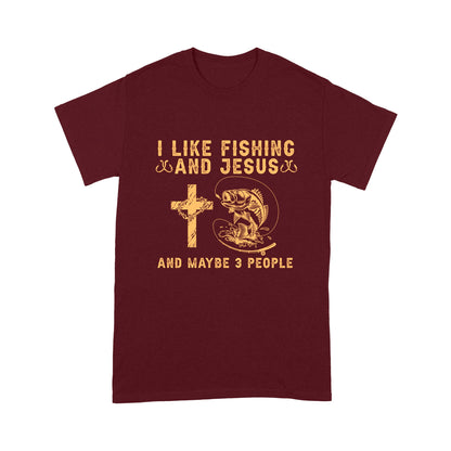 I Like Fishing And Jesus And Maybe 3 People Shirt Unisex T-Shirt MH13012202DH