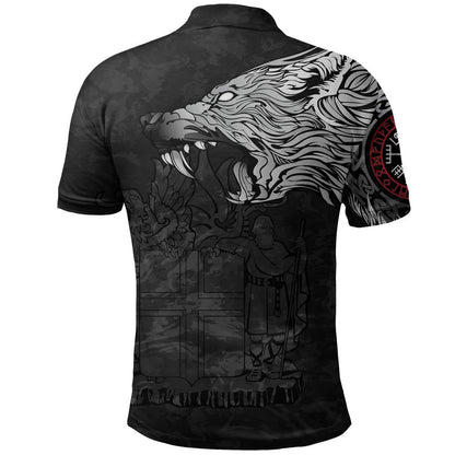 Iceland Hoodie Fenrir Wolf and Vegvisir - Amaze Style™-Apparel