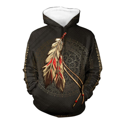 Feathers Native 3D All Over Printed Unisex Shirts