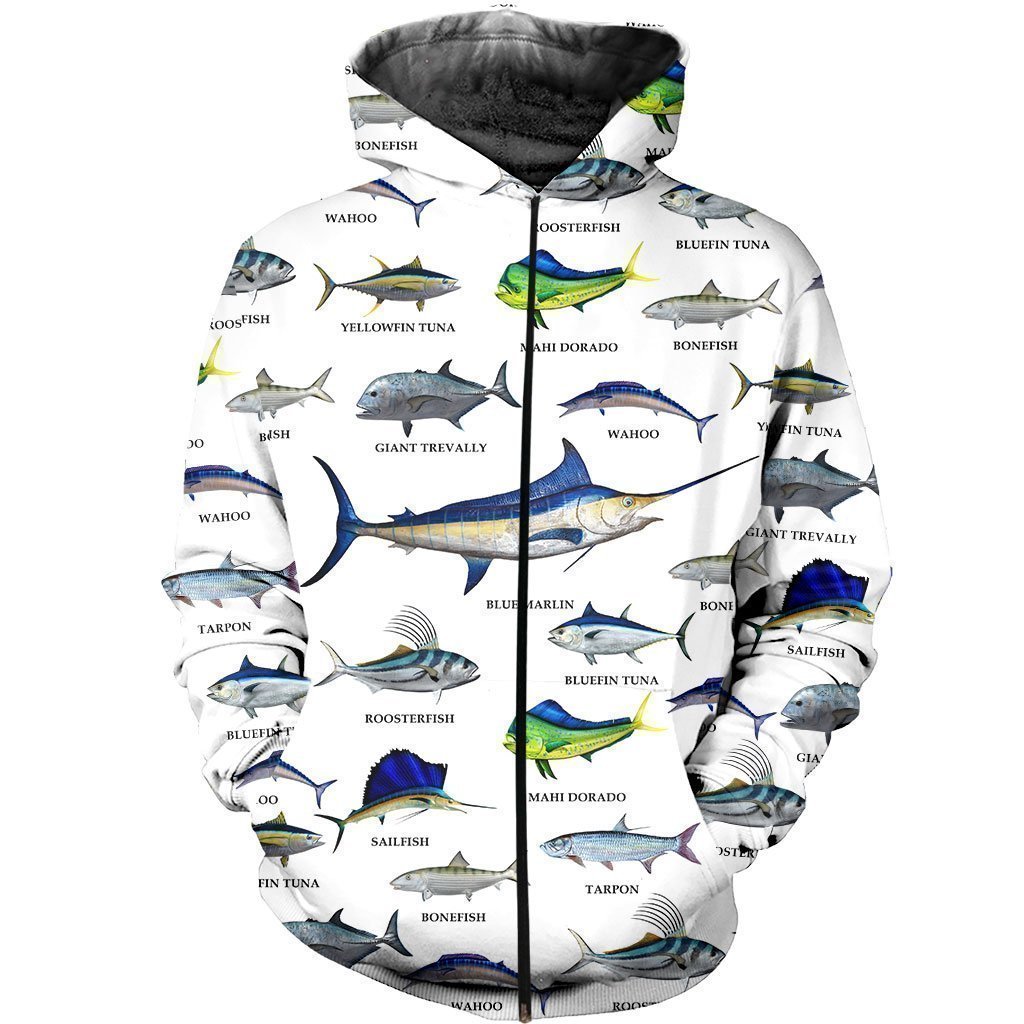 3D All Over Printed Fishing Collection Shirts-Apparel-HP Arts-ZIPPED HOODIE-S-Vibe Cosy™