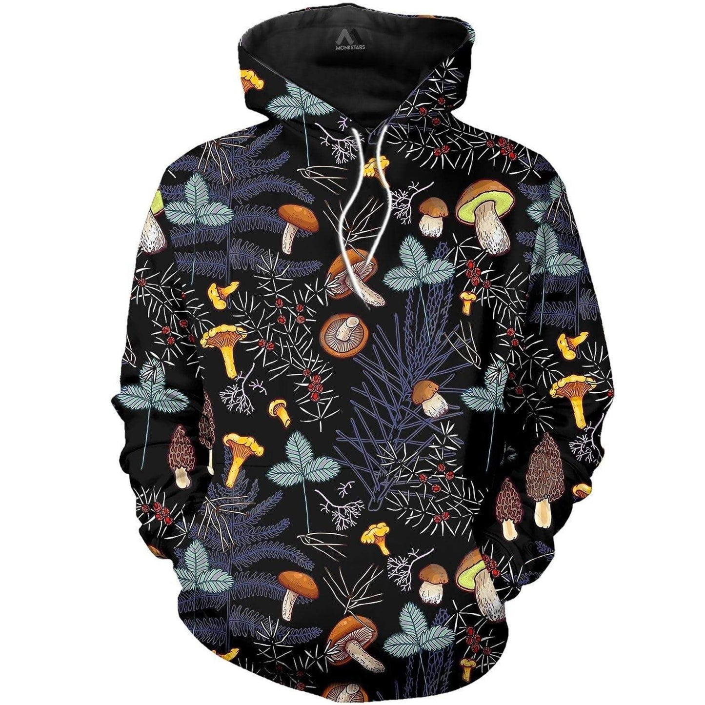 DARK WILD FOREST MUSHROOMS 3D ALL OVER PRINTED SHIRTS-Apparel-NTH-Hoodie-S-Vibe Cosy™
