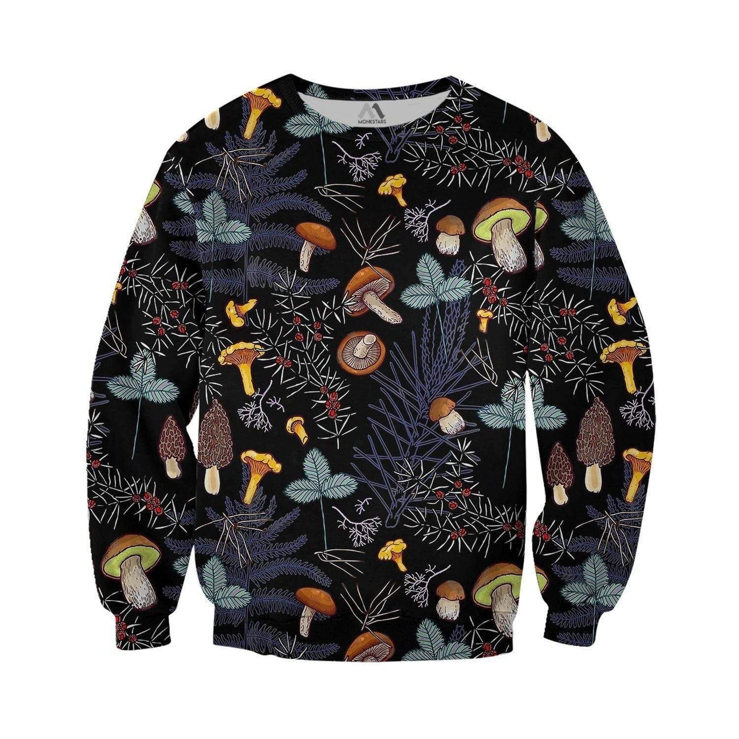 DARK WILD FOREST MUSHROOMS 3D ALL OVER PRINTED SHIRTS-Apparel-NTH-Sweatshirt-S-Vibe Cosy™