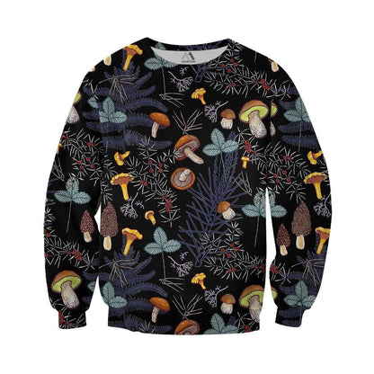 DARK WILD FOREST MUSHROOMS 3D ALL OVER PRINTED SHIRTS-Apparel-NTH-Sweatshirt-S-Vibe Cosy™