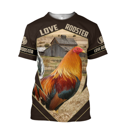 Premium Rooster 3D All Over Printed Unisex Shirts DA8112004