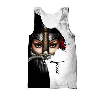 August Girl - I Am A Daughter Of God 3D All Over Printed Shirts For Men and Women TA040205S8-Apparel-TA-Tank Top-S-Vibe Cosy™