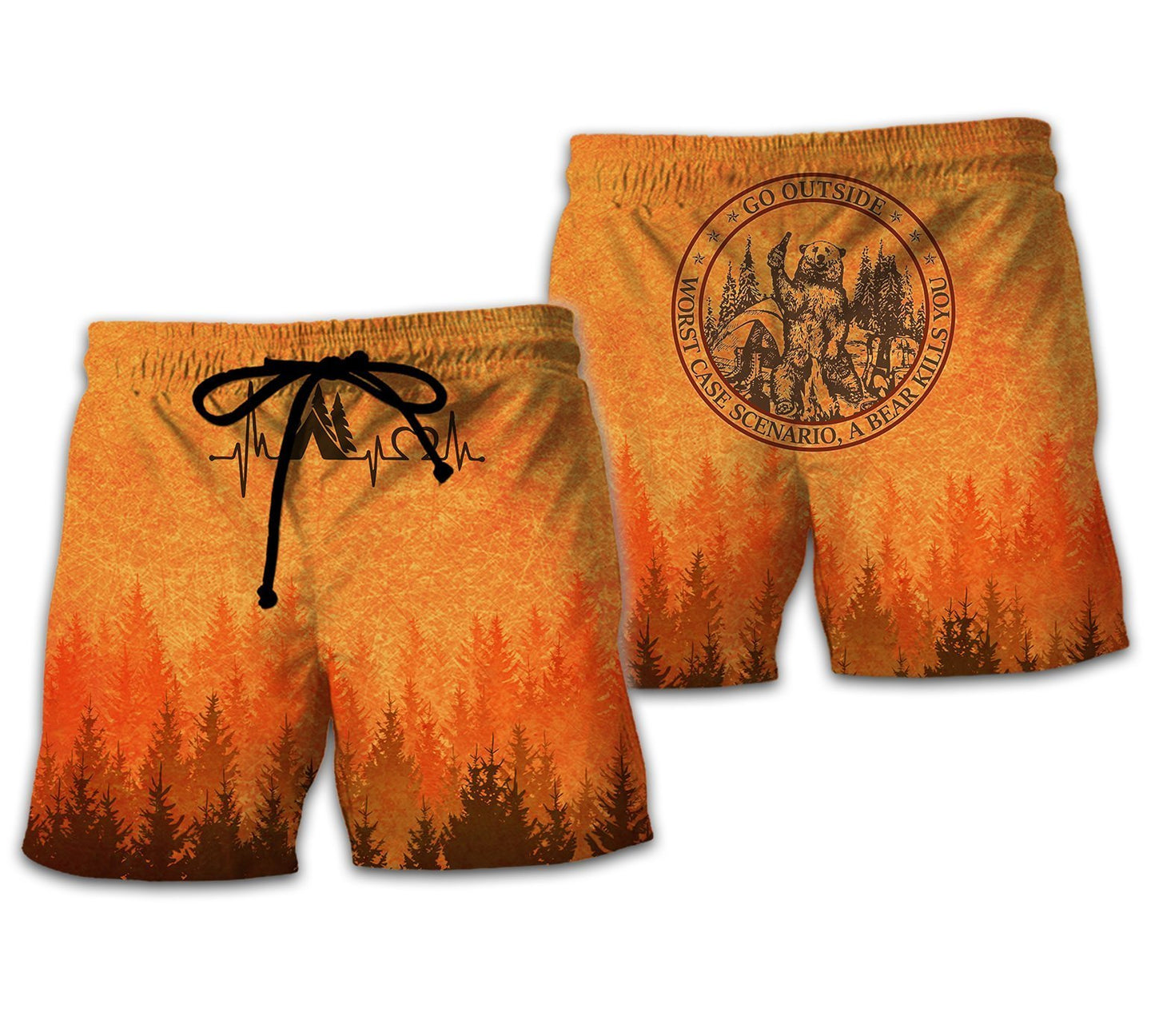 Campfire Beer Camping 3D All Over Printed Clothes CP11-Apparel-NNK-Shorts-S-Vibe Cosy™