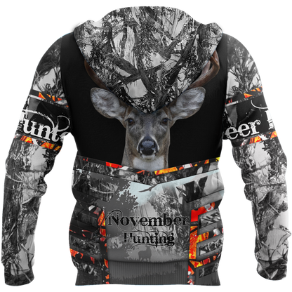 Premium November Deer Hunting 3D All Over Printed Shirts