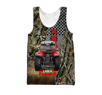 All Over Printed Farmer Tractor Hoodie MEI