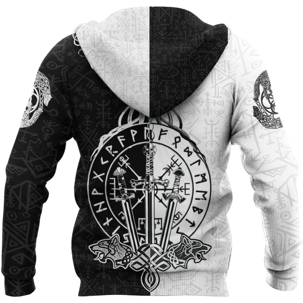 Love Viking Warriors tattoos 3D all over printed for man and women HHT01072002-Apparel-PL8386-Hoodie-S-Vibe Cosy™
