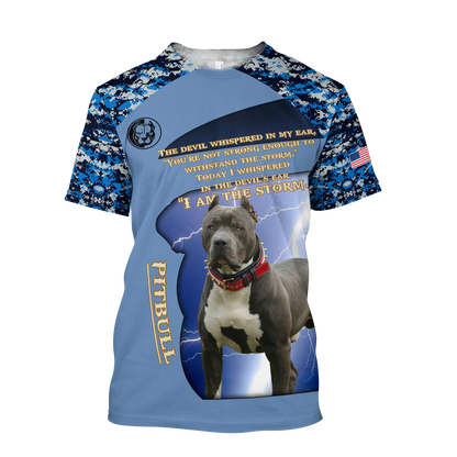 Pitbull 3d hoodie shirt for men and women DA30102001