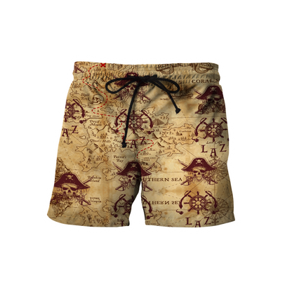 Caribbean Map Over Printed Hoodie