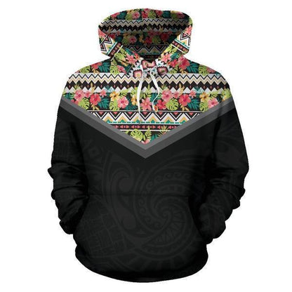 Hawaii Vintage Pattern Hoodie Mix - AH - J9-ALL OVER PRINT ZIP HOODIES (P)-Phaethon-Hoodie-S-Vibe Cosy™