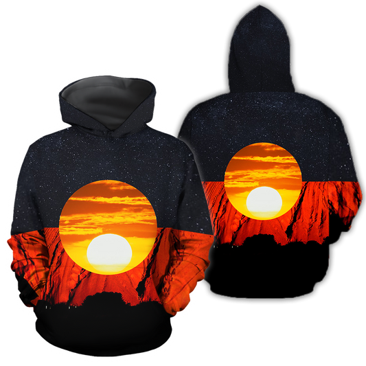Australia Aborigina Flag 3D All Over Printed Hoodie Shirts MP040401-Apparel-MP-Hoodie-S-Vibe Cosy™